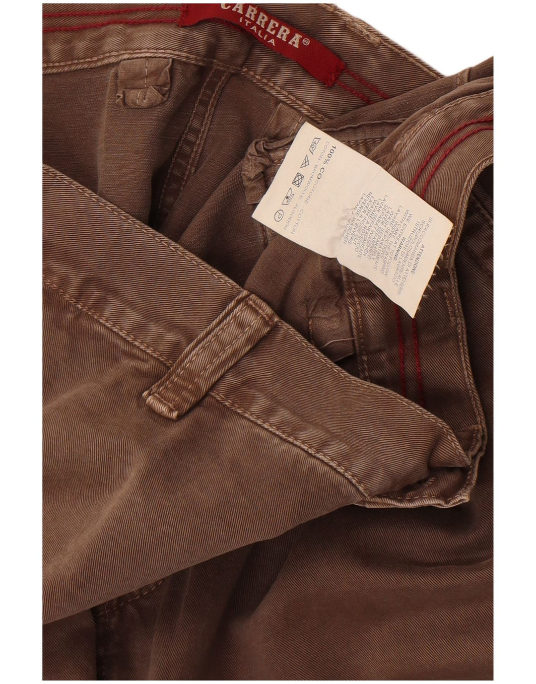 Carrera Pantalon Cargo Coupe Regular Homme W40 L30 Marron Coton