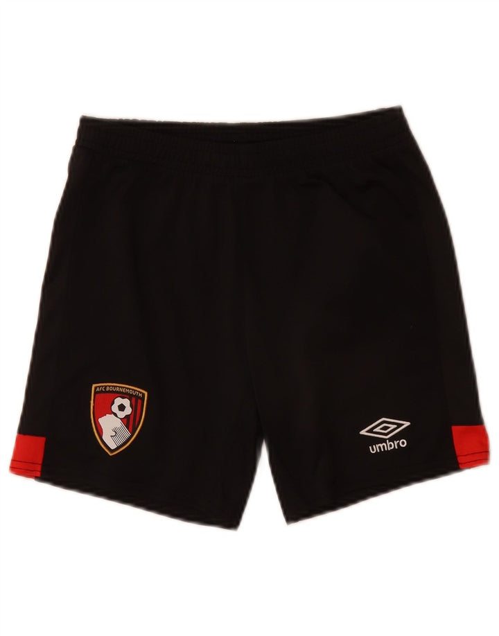 Umbro Short de sport graphique pour garçon 7-8 ans Petit Noir Polyester Colorblock