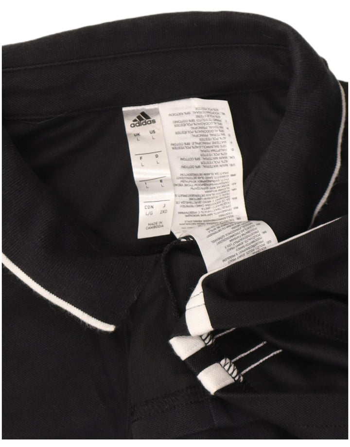 ADIDAS Polo Aeroready Homme Grand Noir Coton