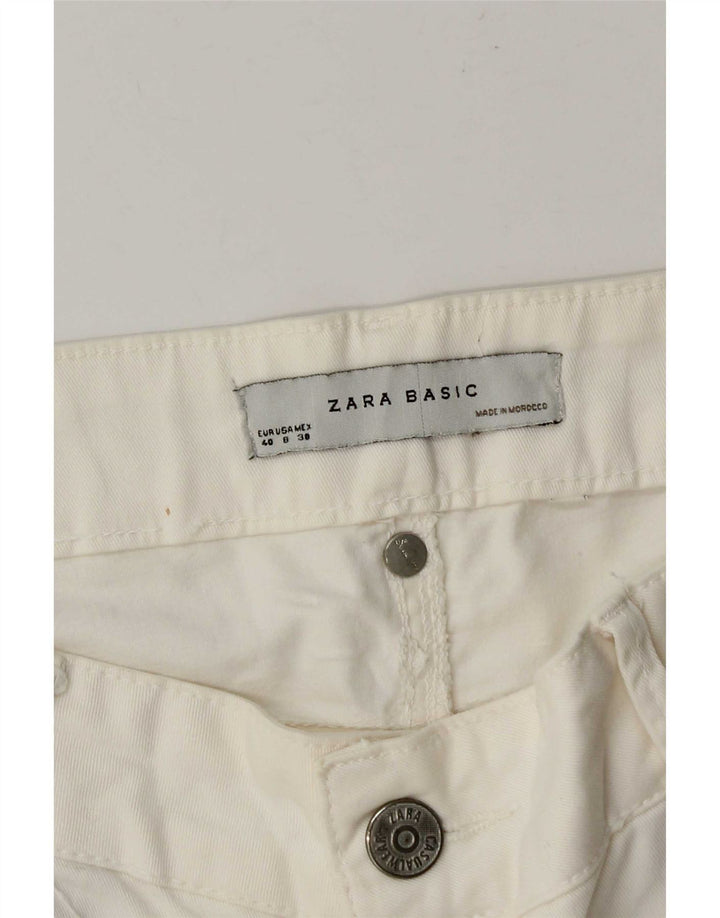 Zara Jean skinny pour femme EU 40 Medium W30 L31 Blanc