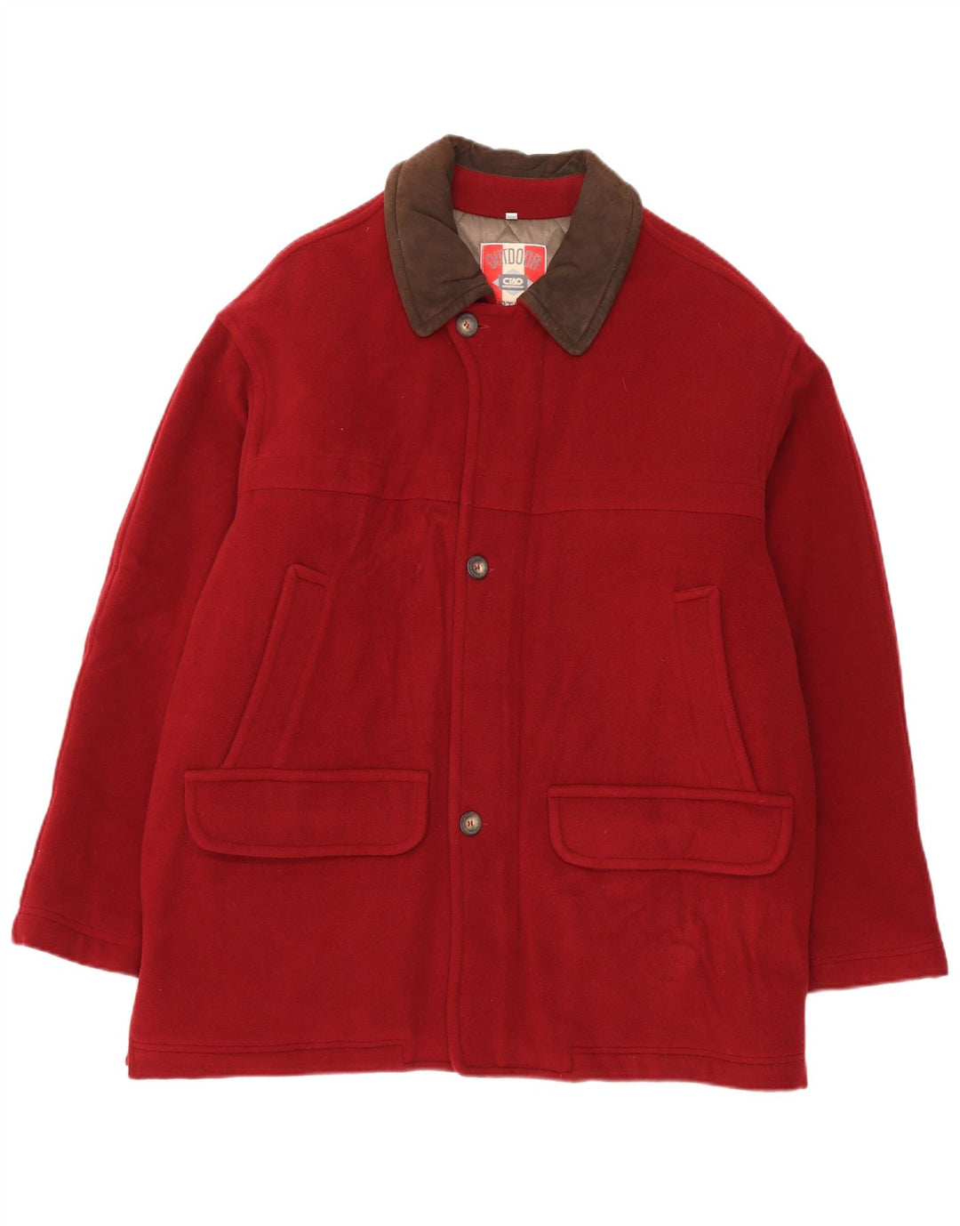Ciao Manteau Homme IT 54 XL Laine Rouge