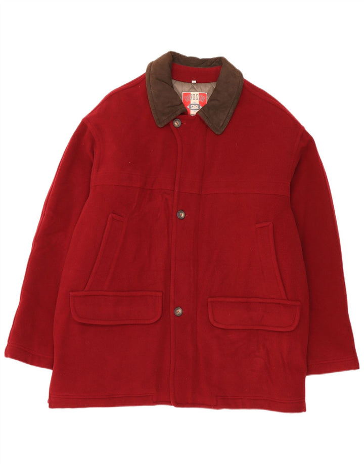 Ciao Manteau Homme IT 54 XL Laine Rouge