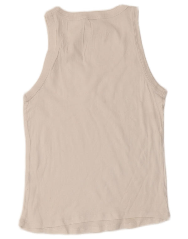 Zara Femme Débardeur UK 12 Medium Blanc