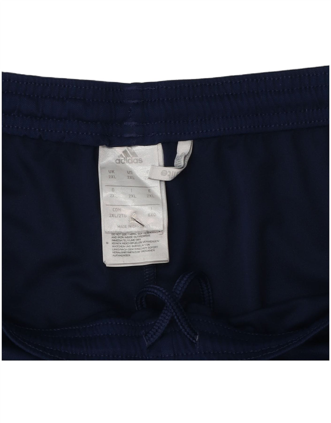 Adidas Short de sport Climalite pour homme 2XL Bleu marine Polyester