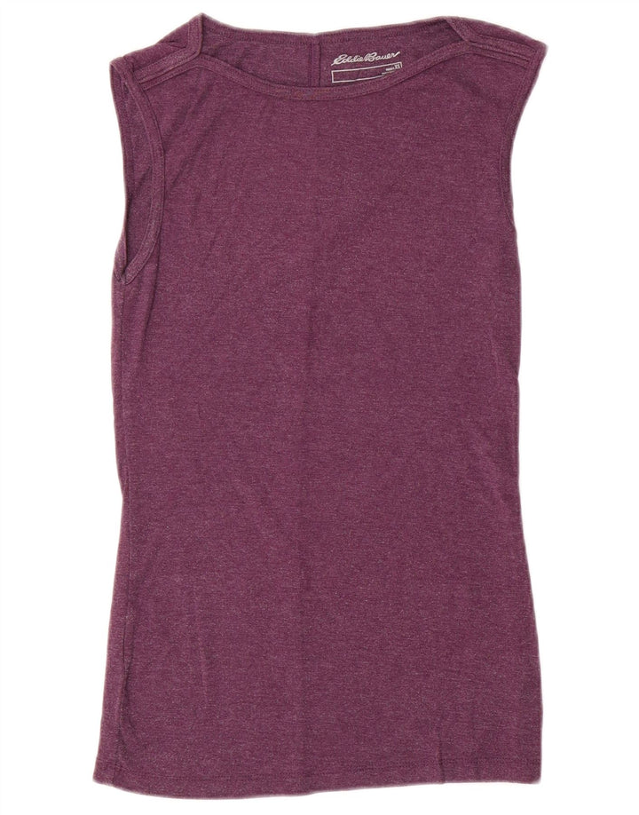 EDDIE BAUER Débardeur Femme UK 6 XS Violet Coton