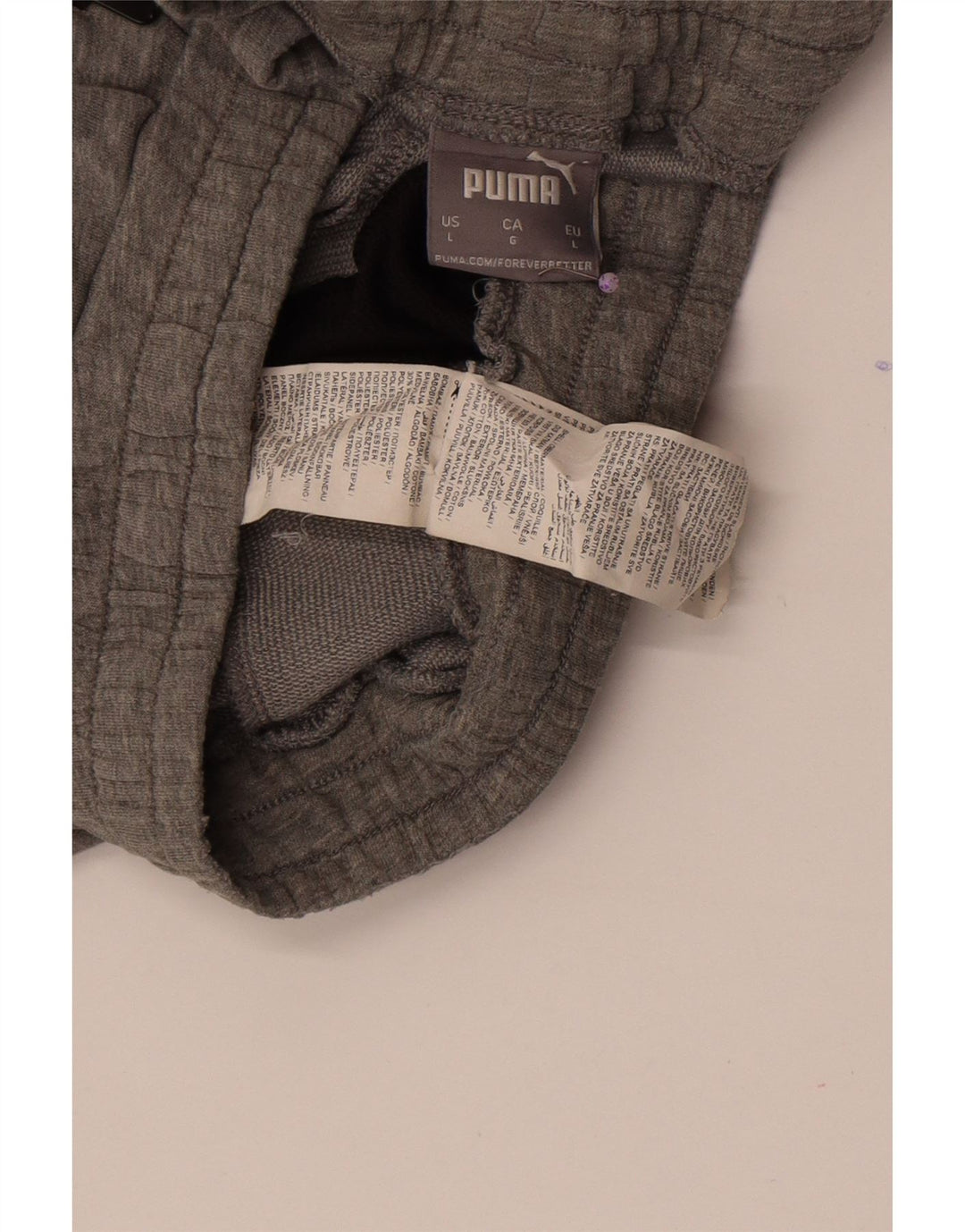 Puma Short de Sport Homme Large Gris Colorblock Cotton