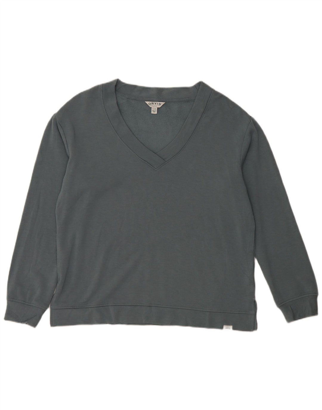 ORVIS Sweat-shirt surdimensionné pour femme UK 10 Petit Bleu Modal