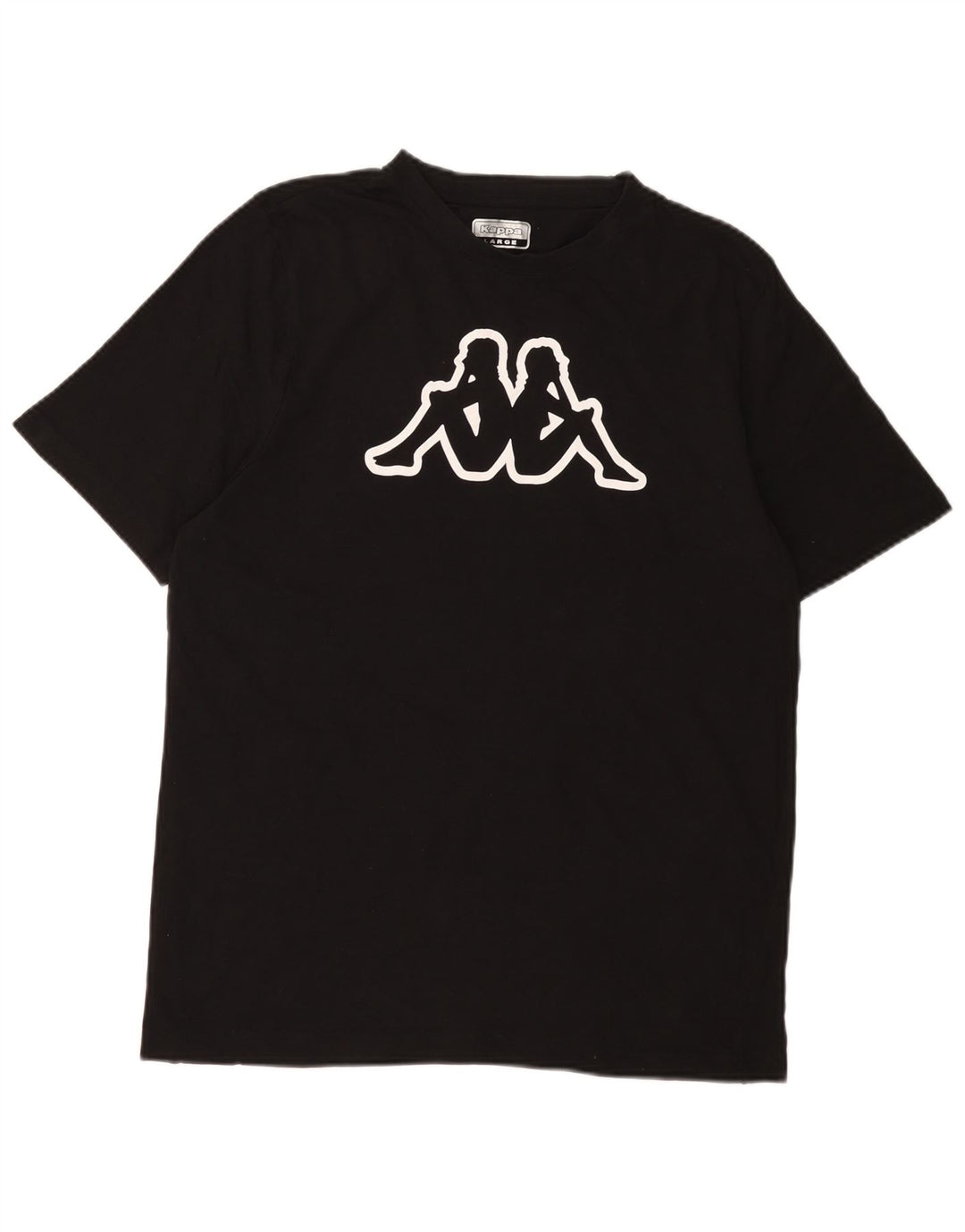 KAPPA T-Shirt Graphique Homme Grand Noir Coton