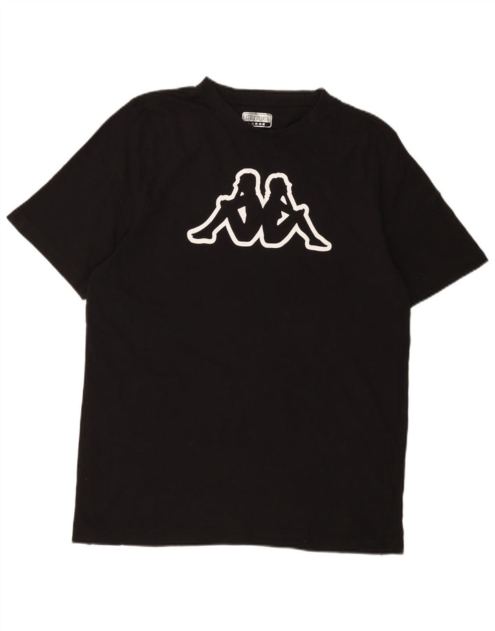 KAPPA T-Shirt Graphique Homme Grand Noir Coton