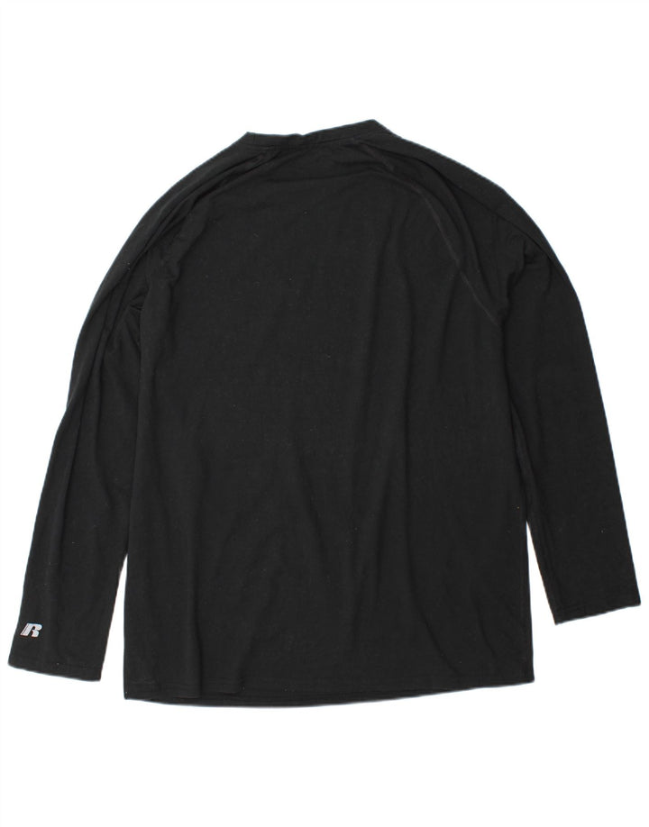 RUSSELL ATHLETIC Haut Dri-Power Homme Manches Longues XL Noir Polyester