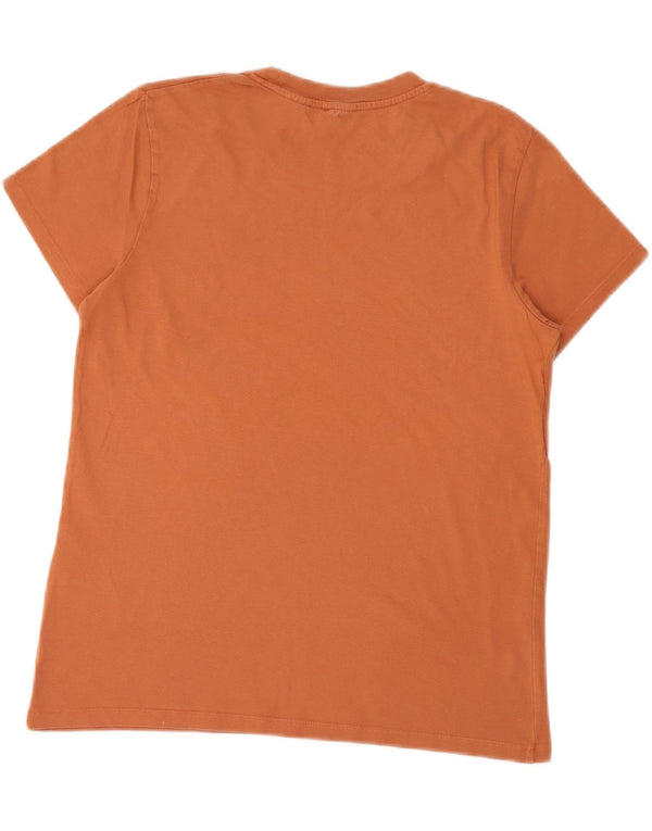 Levi's Mens T-Shirt Top Small Orange Cotton