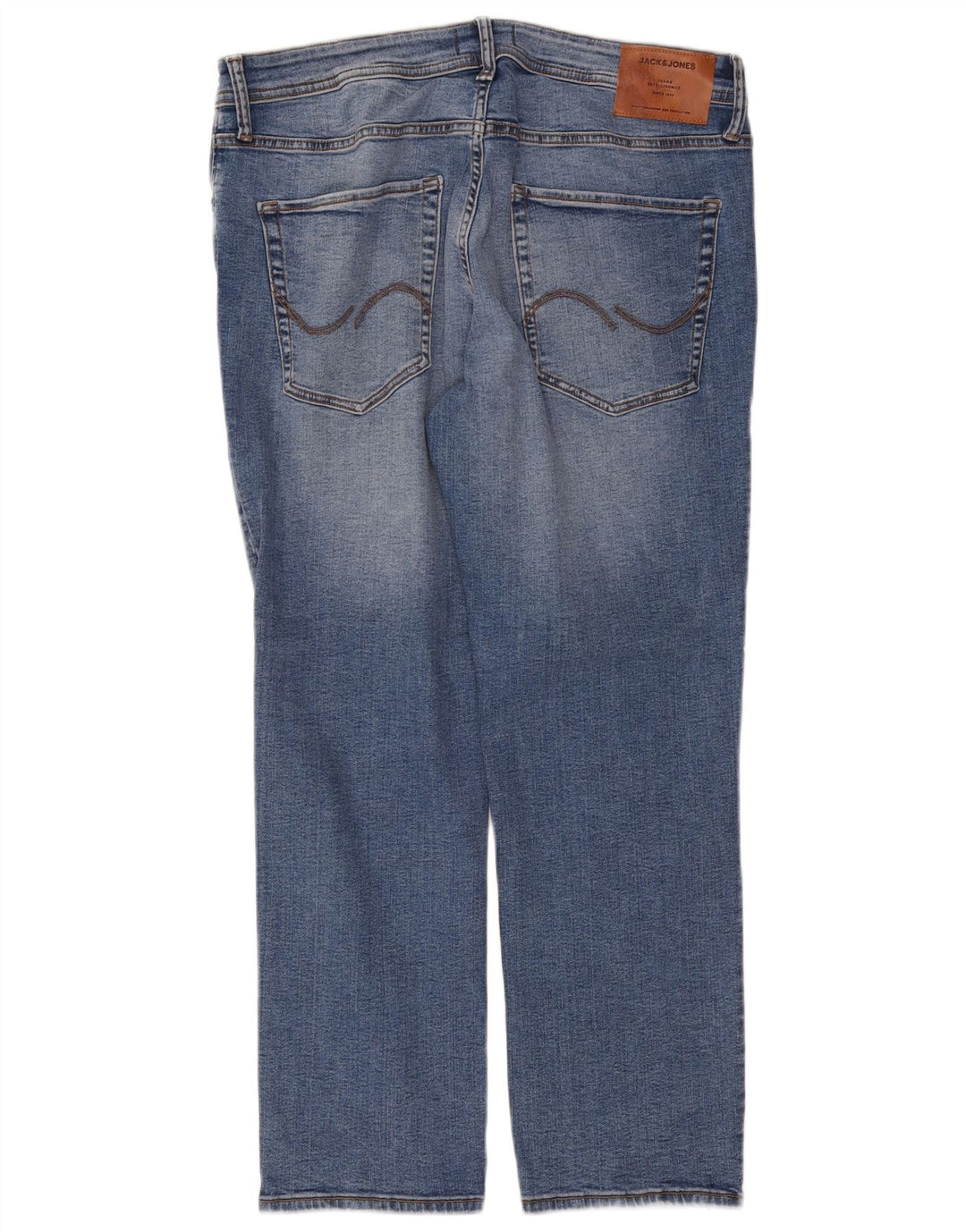 Jack & Jones Jean Droit Tim Homme W36 L30 Bleu Coton