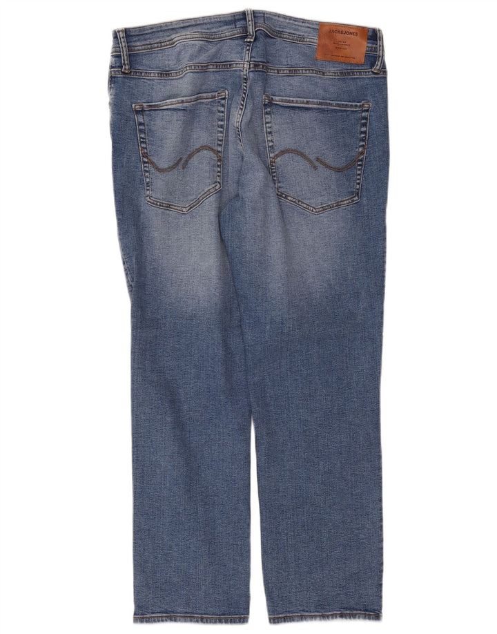Jack & Jones Jean Droit Tim Homme W36 L30 Bleu Coton