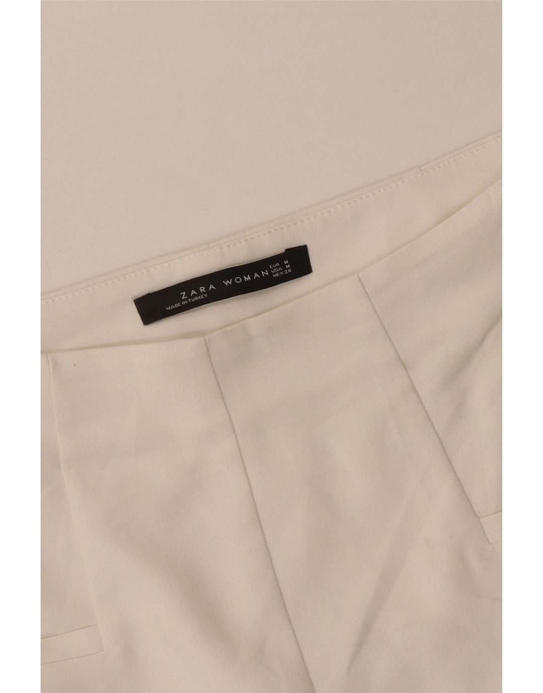 Zara Short décontracté pour femme Medium W28 Blanc