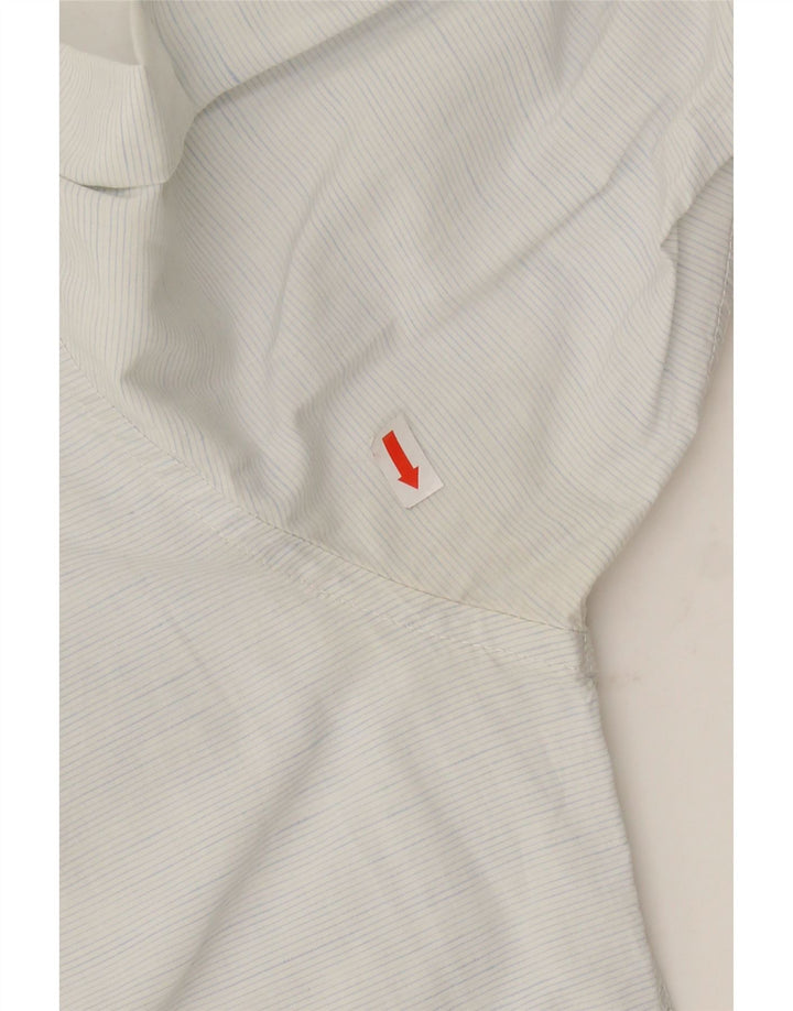 ZARA Mens Slim Fit Shirt Medium Blue Pinstripe Cotton Vintage Zara and Second-Hand Zara from Messina Hembry 
