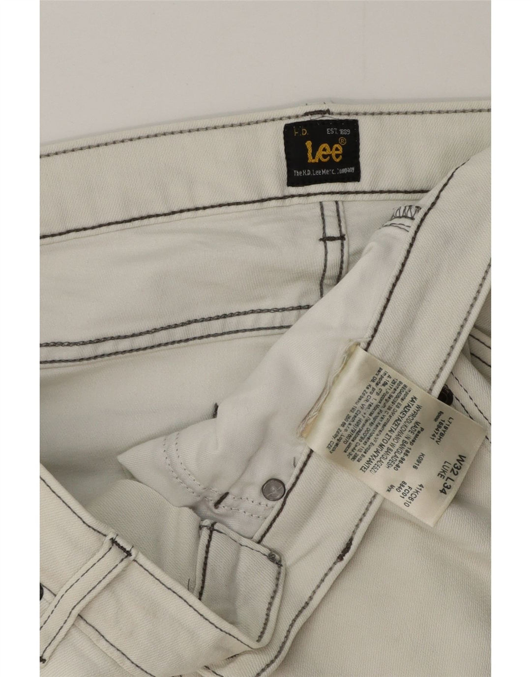 Lee Jean Slim W32 L29 Homme Blanc