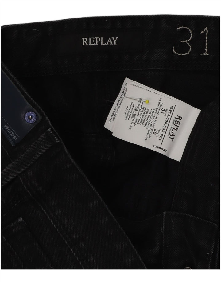 Replay Jean Slim Homme W31 L30 Noir Coton