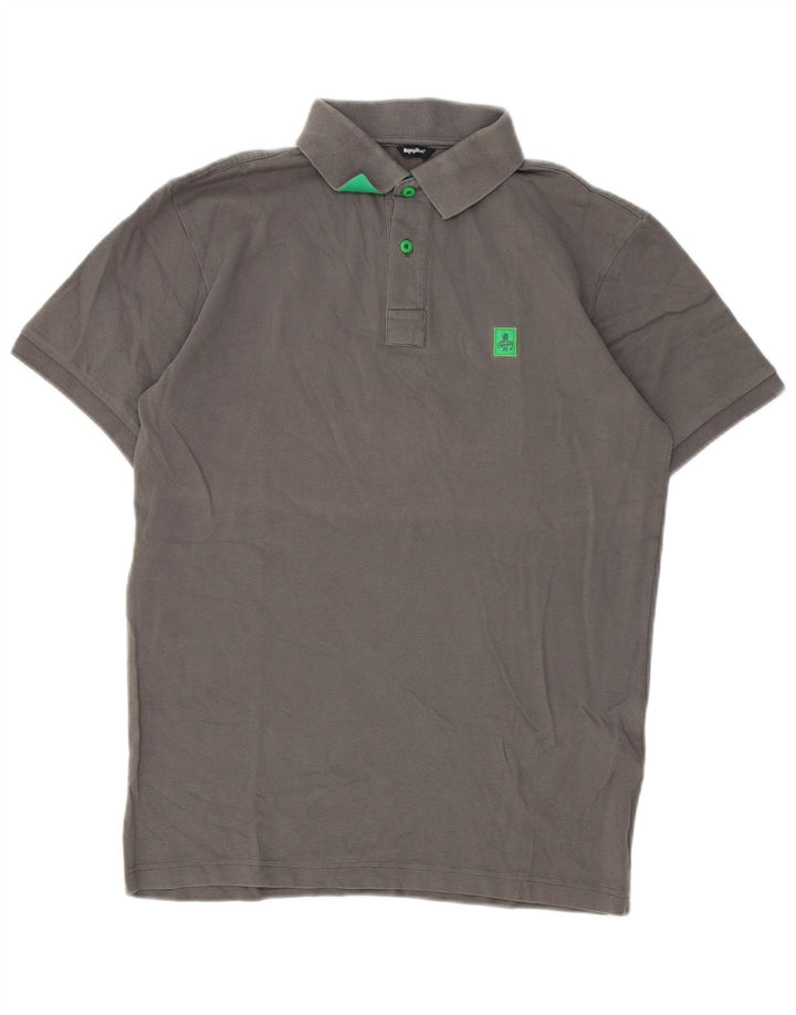 Refrigue Polo Homme Gris Moyen Coton