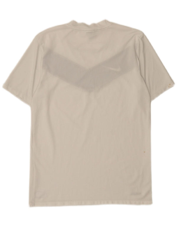 Nike Hommes Dri Fit T-Shirt Haut Petit Blanc Colorblock