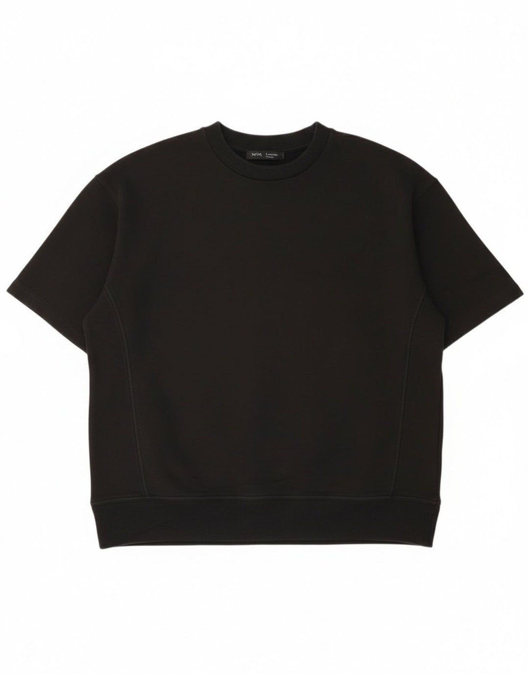 Zara T-Shirt Homme Haut Petit Coton Noir