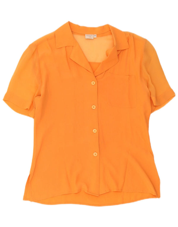 Conbipel Femme Esisto Chemise À Manches Courtes Blouse IT 44 Orange Moyen