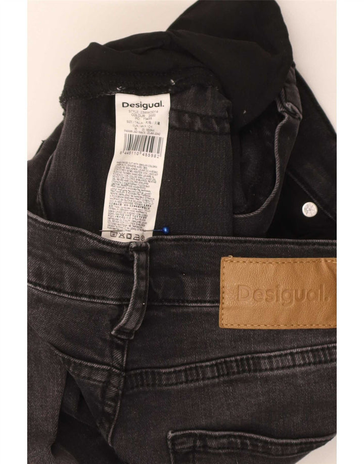 Desigual Jean évasé slim femme EU 36 Small W26 L33 coton noir