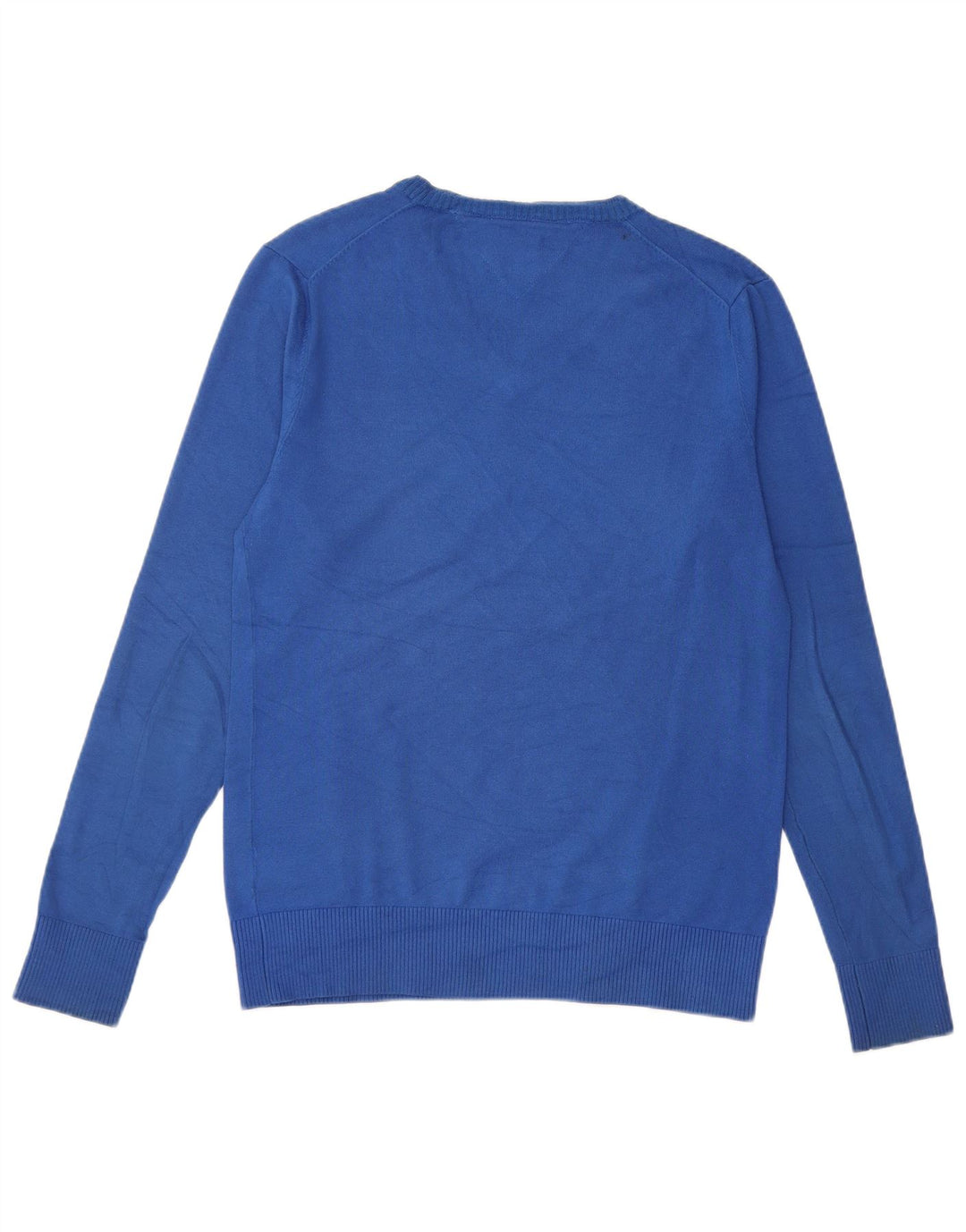Tommy Hilfiger Pull Col V Homme Bleu Moyen Coton