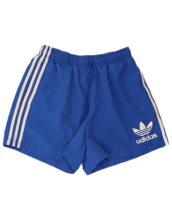 Adidas Short de sport homme bleu moyen polyester