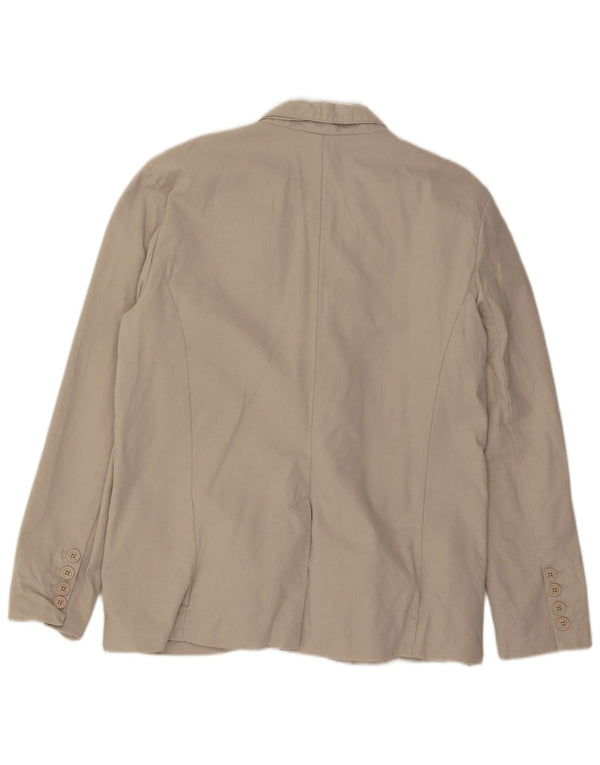 French Connection Veste Blazer 2 Boutons Homme UK 42 XL Coton Beige