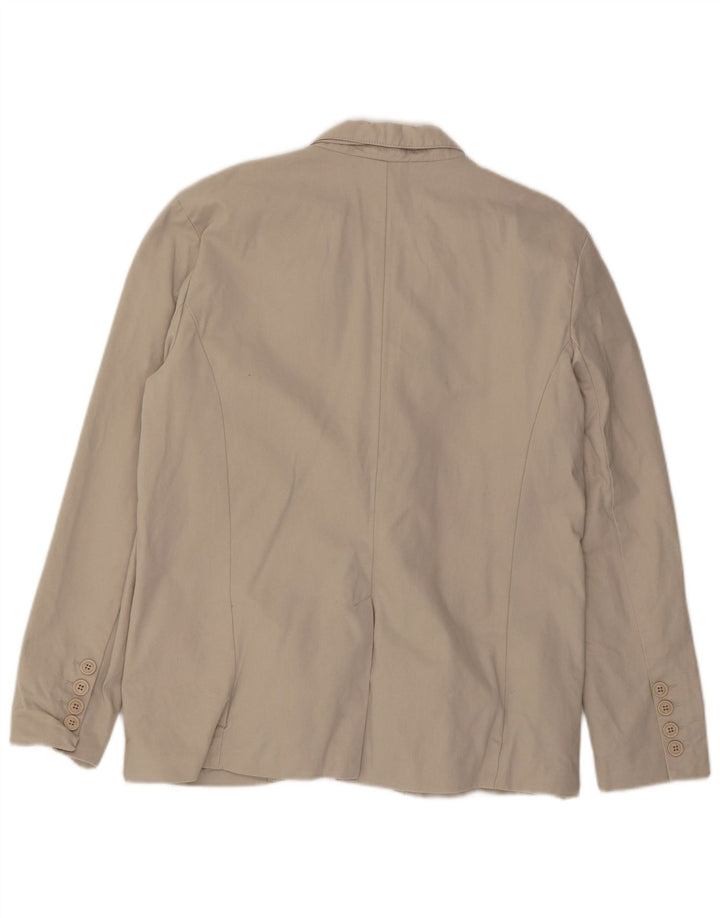 French Connection Veste Blazer 2 Boutons Homme UK 42 XL Coton Beige