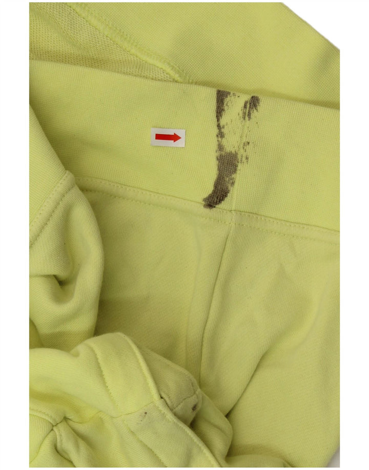 ADIDAS Pull à capuche surdimensionné à manches courtes pour femme UK 28/30 3XL Jaune