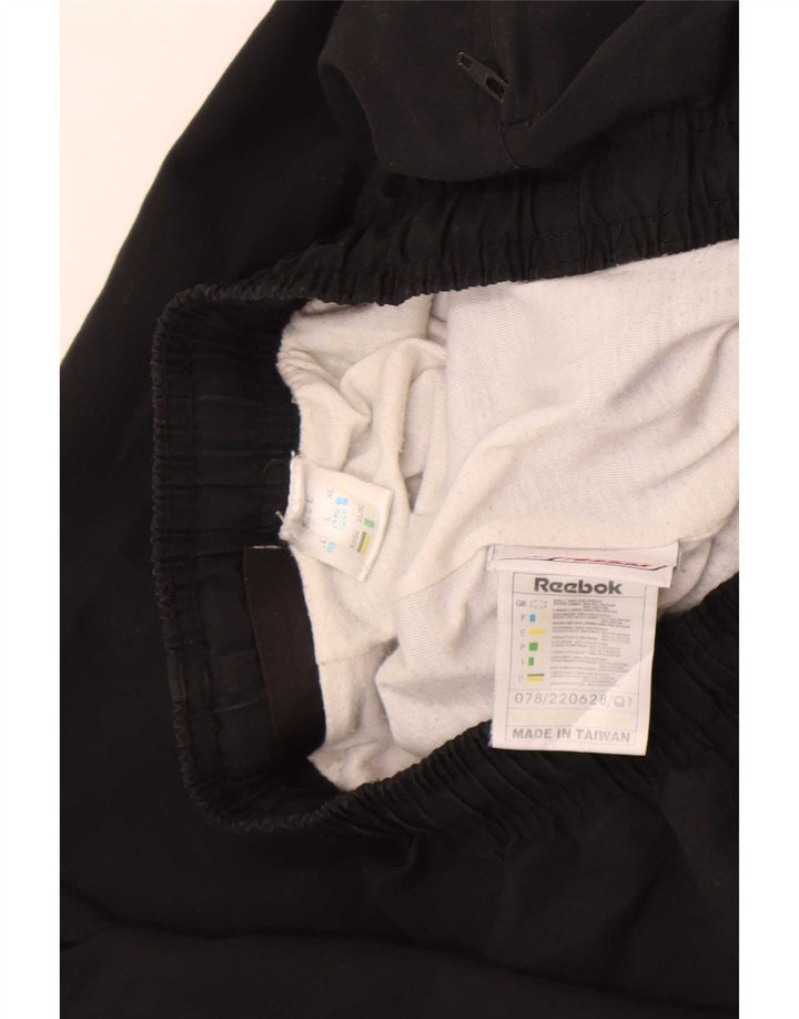 Reebok Pantalon de Survêtement Homme Large Noir Polyester