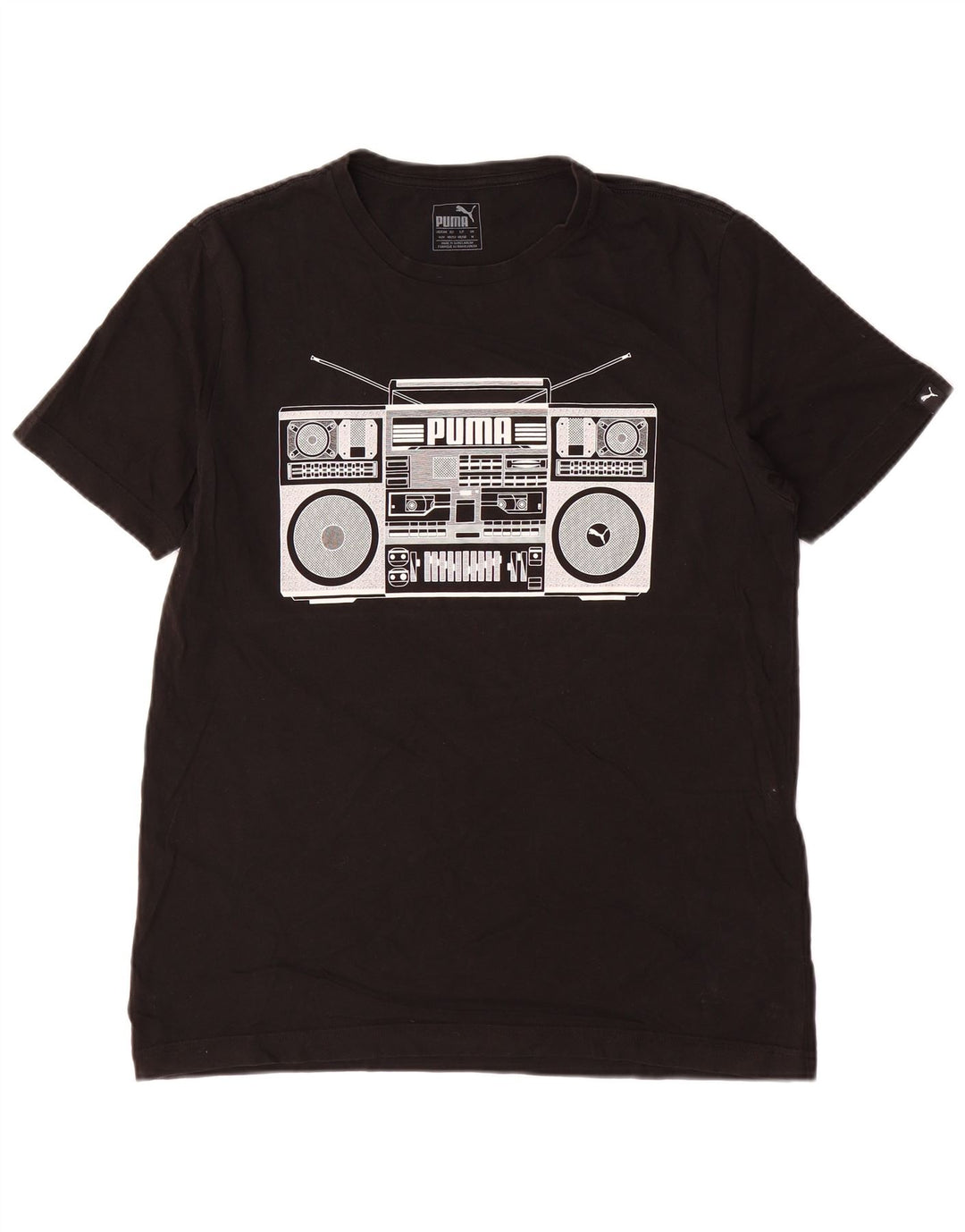 PUMA T-Shirt Graphique Homme Noir Moyen