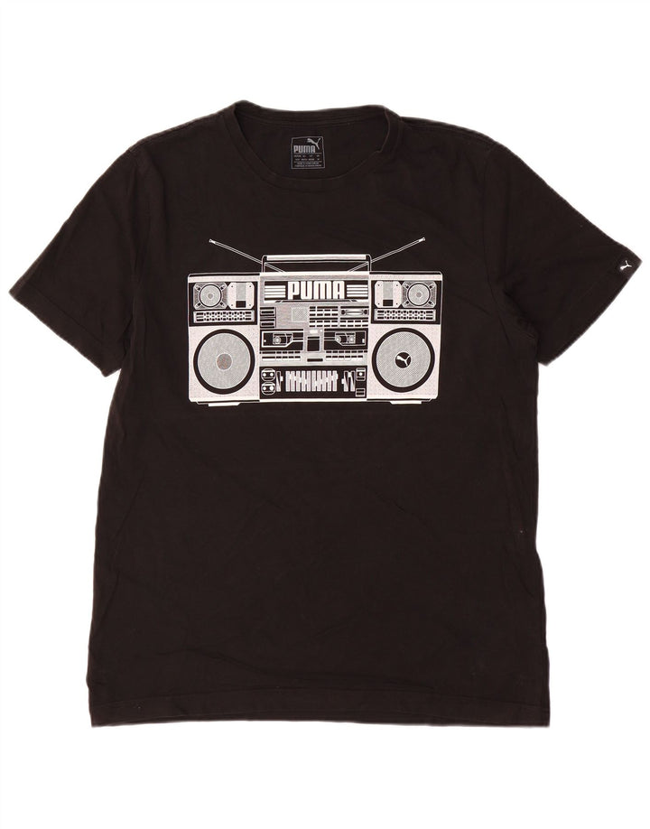 PUMA T-Shirt Graphique Homme Noir Moyen