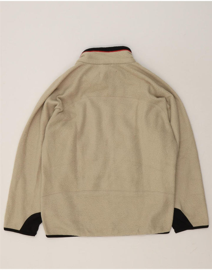 Fila Veste polaire pour homme UK 36 Small Beige Colourblock Polyester