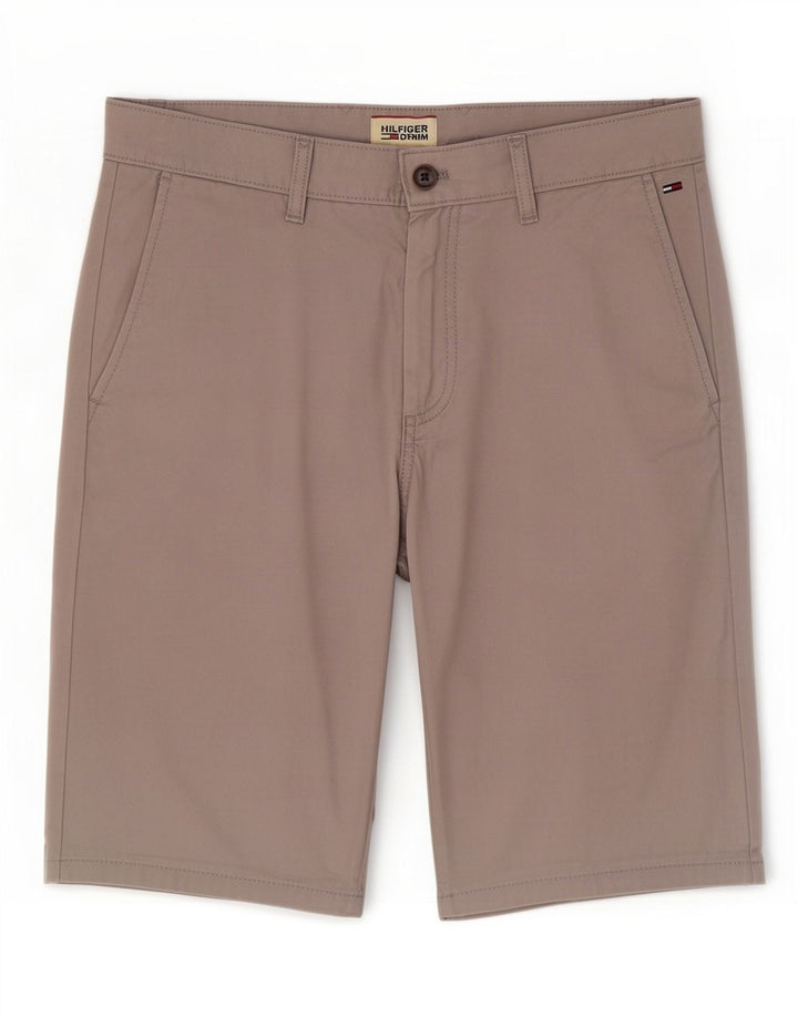 Tommy Hilfiger Short Chino Homme W31 Gris Moyen Coton