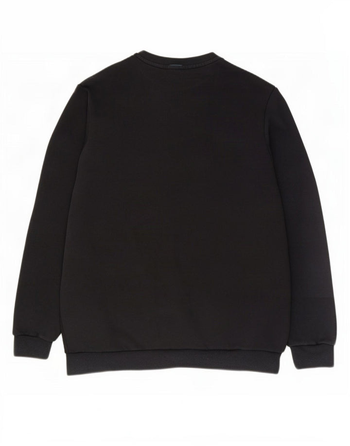 Nike Sweat-shirt graphique pour homme en coton noir Taille L
