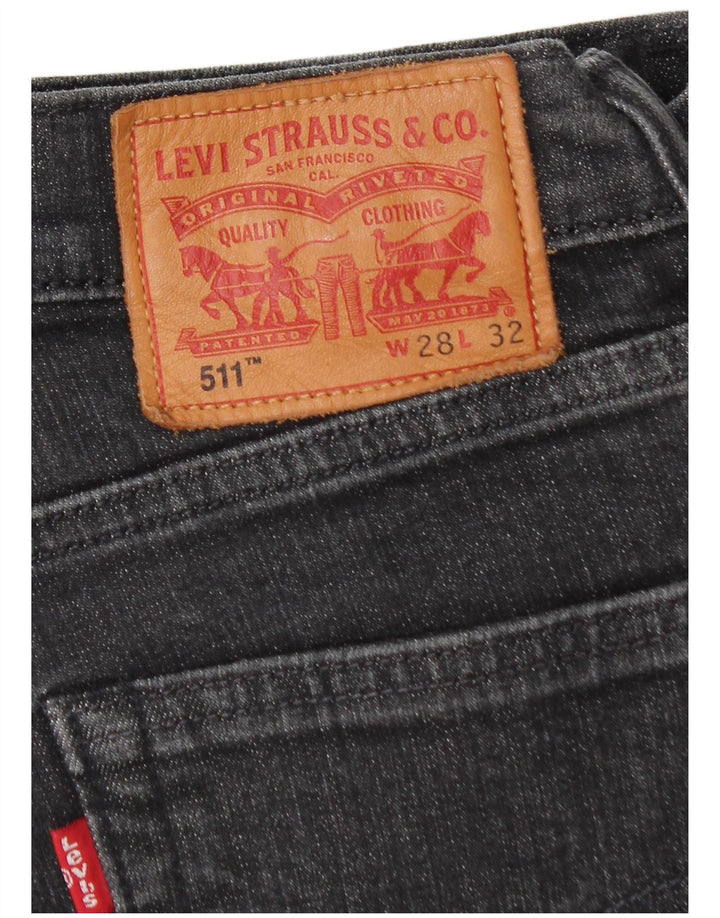 Levi's Jean Slim 511 Homme W28 L32 Noir Coton