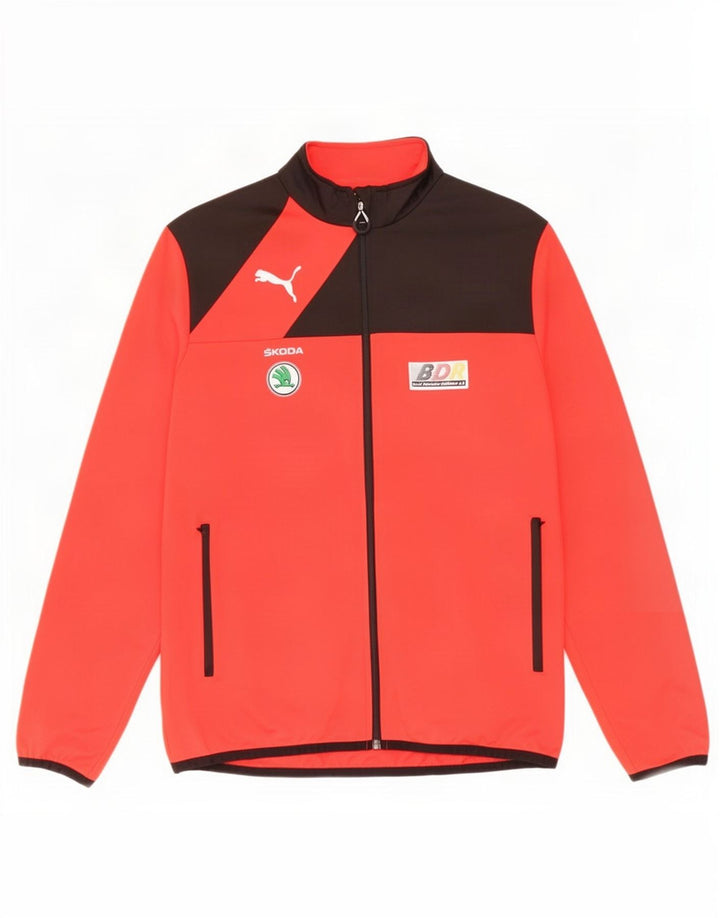 Puma Veste de Survêtement Deutschland Graphic Top Homme Rouge Moyen Colourblock