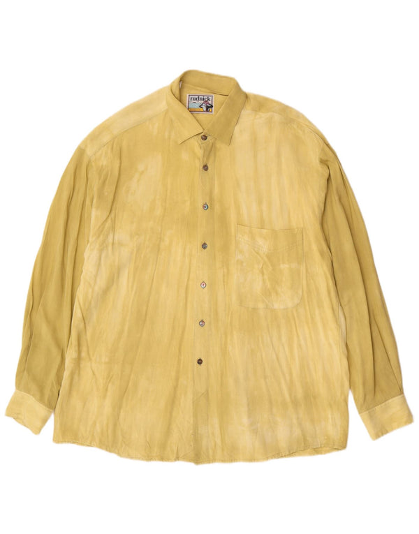 Rudnick Chemise Homme Taille 41 Grande Viscose Jaune