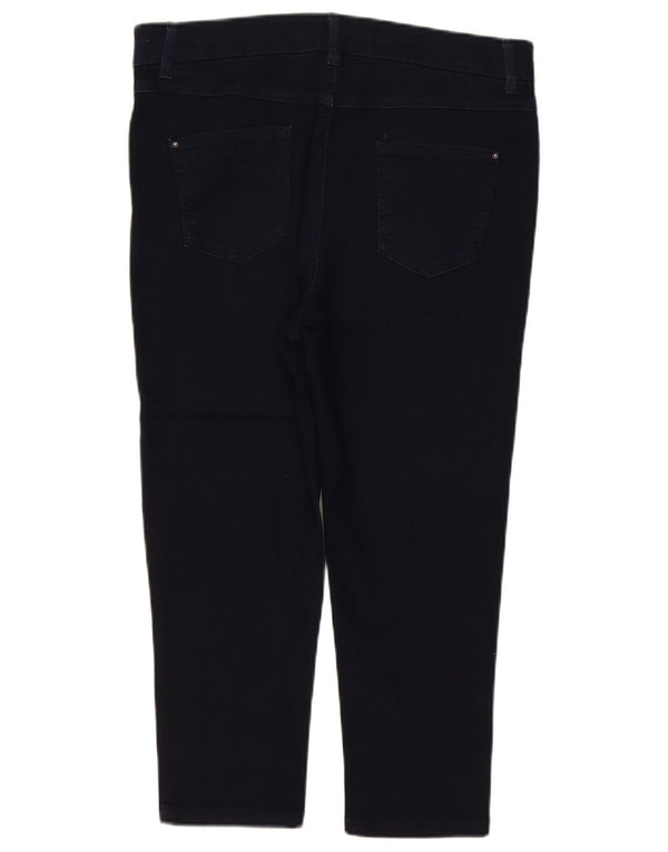 Marks & Spencer Jean court pour femme UK 16 Large W34 L22 Bleu marine