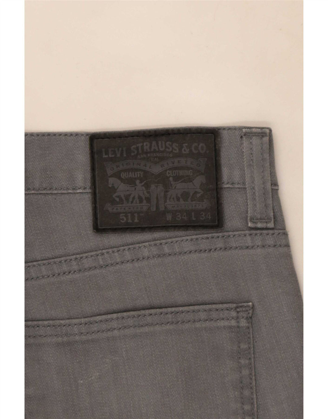 Levi's Jean Slim 511 Homme W34 L34 Gris Coton