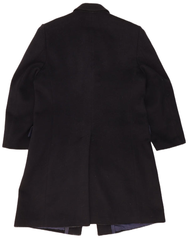 VINTAGE Manteau Homme UK 44 2XL Laine Bleu Marine