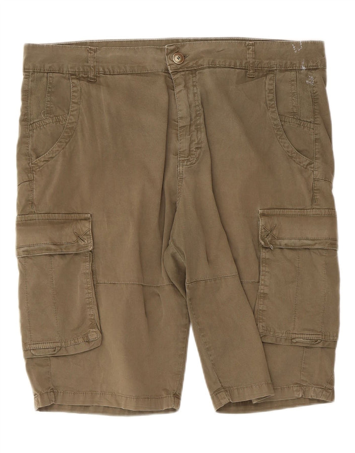 Datch Short Cargo Homme IT 54 XL W36 Kaki Coton