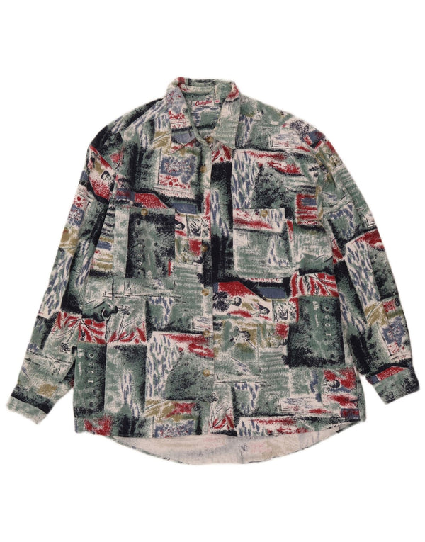 Calypso Chemise en flanelle pour homme Taille 40 Medium Multicolore Patchwork Coton