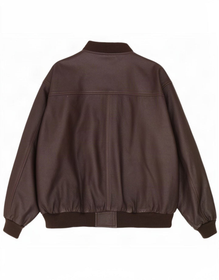 veste en cuir homme vintage UK 42 XL Marron