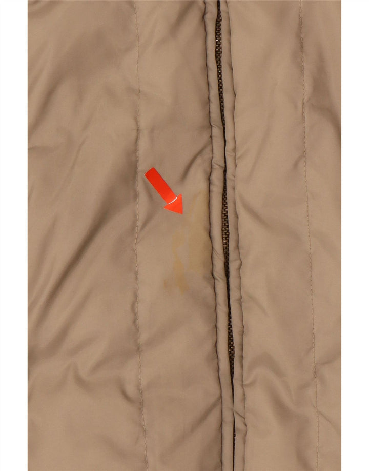 MAX & CO. Gilet rembourré pour femme UK 10 Small Beige Nylon