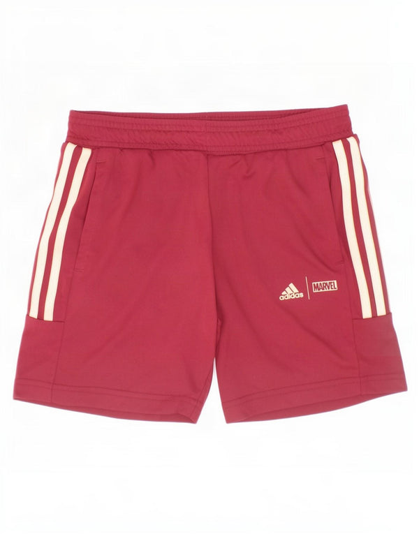 Adidas Short de Sport Marvel Fille 6-7 Ans Bordeaux Polyester