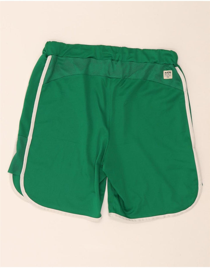 ERREA Mens Graphic Sport Shorts Large  Green Polyester Vintage Errea and Second-Hand Errea from Messina Hembry 