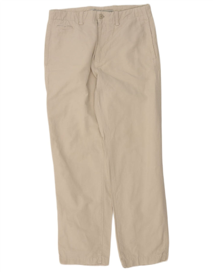 Massimo Dutti Pantalon chino droit pour homme EU 40 Medium W31 L30 Beige